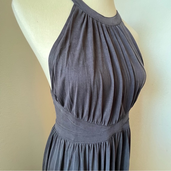 Silence & Noice Charcoal Grey Maxi Dress - Picture 4 of 10